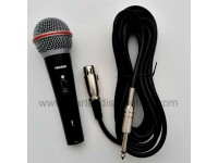 Microphone Unidirectionnel avec câble prise XLR et fiche1/4'' (6.5mm)